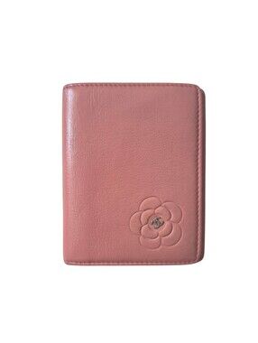 Chanel Camellia Pink Leather Card Case